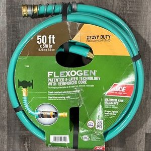 New Ace 50ft Heavy Duty Flexogen Reinforced Garden Hose